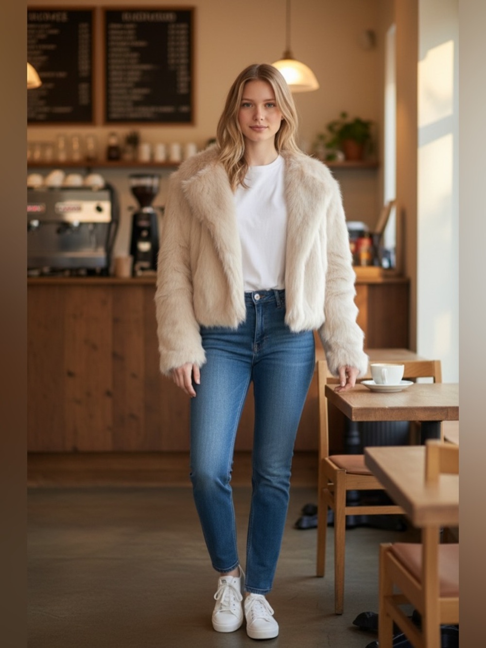 Hera Collection Soft Cream Teddy Jacket